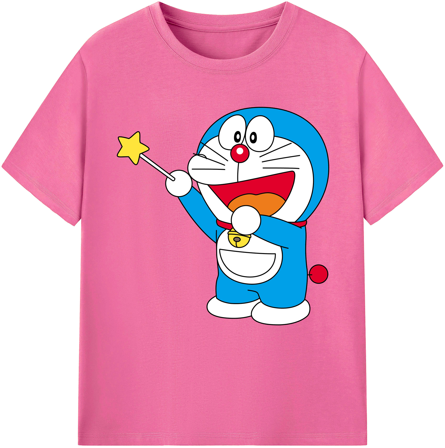 （画像用） ドラえもん Doraemon レディースカジュアルプリントTシャツ（綿100％）